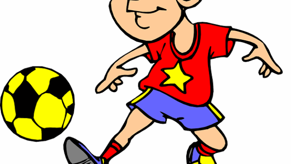 Kind speelt voetbal