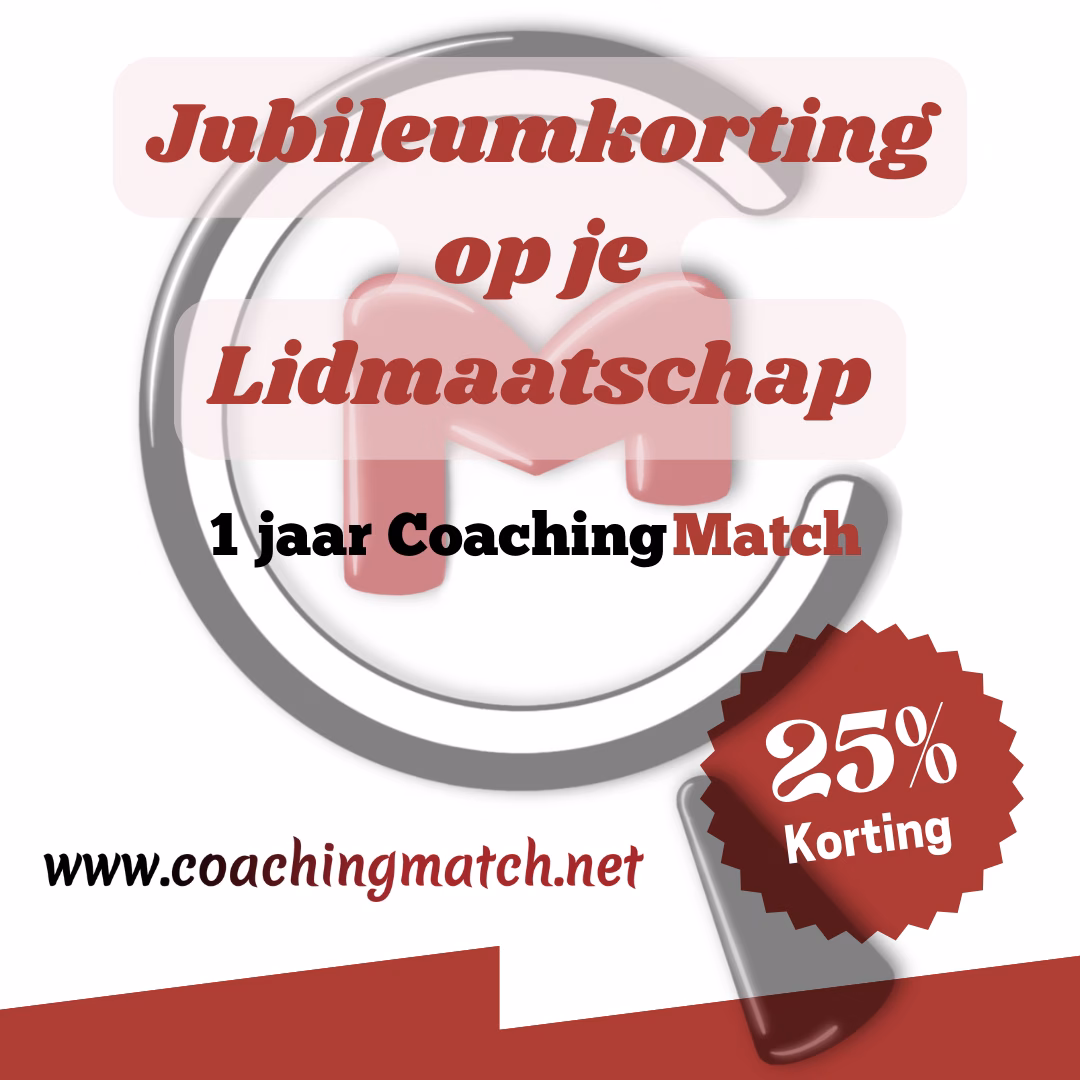 kadeautjes jubileumkorting coaching platform CoachingMatch