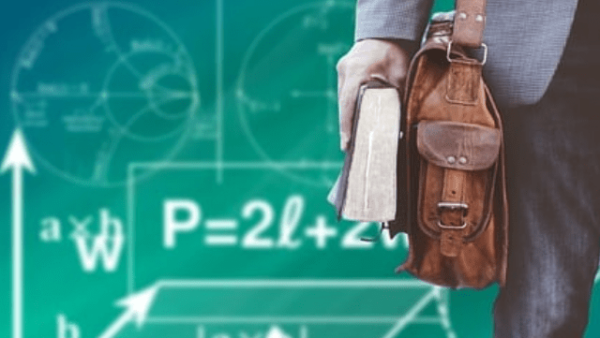 Teacher with bag - stress and burnout prevention