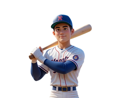 Honkbal speler met knuppel